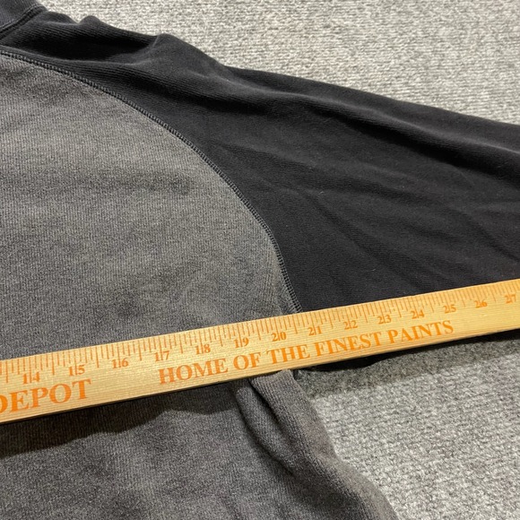 Vintage GAP Men's Black and Gray 1/4 Zip Pullover Sweater - Picture 6 of 8